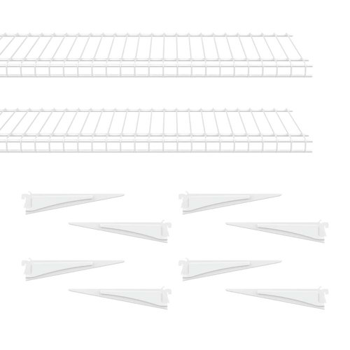 ClosetMaid ShelfTrack SuperSlide Wire Shelf (2 Pieces) and ShelfTrack